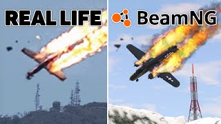 Airplane accidents Based on Real Life Incidents 3  BeamNG DRIVE [upl. by Nava]