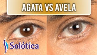 NEW Hidrocor Agata vs Hidrocor Avela  Hazel amp Brown Contact Lenses [upl. by Gun]