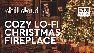 Best Lofi Christmas Music with Crackling Fire Sounds  Cozy Fireplace Ambiance [upl. by Eade]