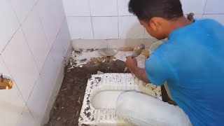 Indian Toilet Installation System [upl. by Goddart]