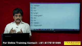 Deprecated Elements  HTML  Web Technologies Tutorial  MrSubbaraju [upl. by Sharon581]