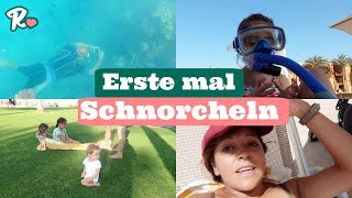 Das erste mal Schnorcheln im Meer  Spaß am Strand  Familien Urlaub Vlog957 Rosislife [upl. by Enale]