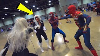 SPIDERMAN amp BLACK CAT TROLL COMIC CON [upl. by Wilmer]