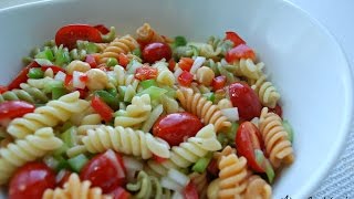 Simple Pasta Salad Recipe [upl. by Cerys311]