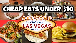 7 BEST CHEAP EATS Under 10 in Las Vegas 2024 [upl. by Edholm]