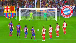 RonaldoMessiMbappéHaaland KaneGnabryMusialaSané Barcelona vs Bayern München Penalty Shootout [upl. by Roy408]