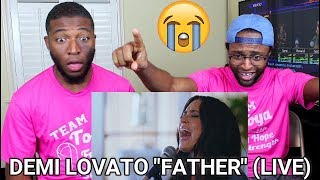 Demi Lovato  quotFatherquot Live REACTION [upl. by Anailil]