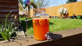 Summer Fruit Punch nonalcoholic BBQ Drink Recipe for Vegans [upl. by Mcguire]