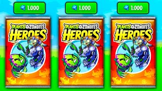 ¡ABRIENDO 55 SOBRES TRIASICOS 🦖 ¿Valen la pena 🤔 PvZ Heroes [upl. by Arhoz]