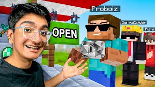 I Opened a YOUTUBERS SHOP in Minecraft [upl. by Eversole]