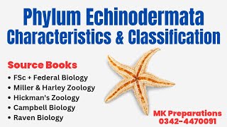 Phylum Echinodermata Characteristics Phylogeny amp Classification  Zoology amp Biology Lecturer Prep [upl. by Bethanne]