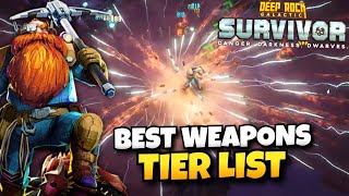 Best Weapons Tier List Hazard 5 Approved  Deep Rock Galactic Survivor Live Gameplay [upl. by Victorie756]