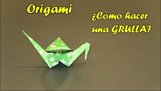 GRULLA de Origami Tutorial [upl. by Beare]