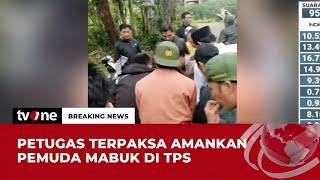 Pemuda Mabuk Mengamuk di TPS Sempat Memukul Petugas KPPS Wanita  Breaking News tvOne [upl. by Nivanod]