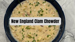 New England Clam ChowderAuthentic Recipe [upl. by Alvira]