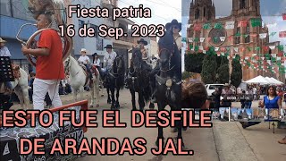 Arandas Jalisco Desfile Fiestas de Septiembre 2014 [upl. by Bing]