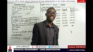 LOAN AMORTIZATION SCHEDULE  FINANCIAL MANAGEMENT [upl. by Esinnej]