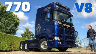 SCANIA 770 V8 Custom Work amp T Cab SCANIA 8x4 [upl. by Nylimaj]