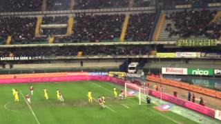 Chievo Milan 01 30032013 Punizione Balotelli gol di Montolivo HD [upl. by Nirual]