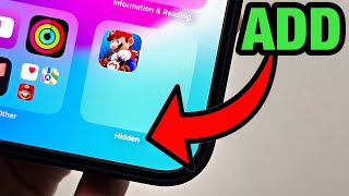 How To Add Apps to Hidden Folder iPhone iOS 18 [upl. by Ephram777]