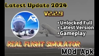 Real Flight Simulator Mod Apk v229 Unlocked Full  New Update [upl. by Winny306]