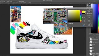 How To Plan Your Custom Shoes  Angelus Direct Mock Up Photoshop 2018 [upl. by Abehsat]