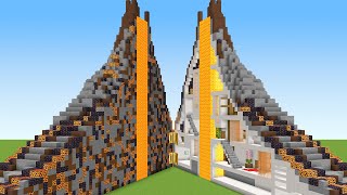 Building Modern Volcano House in 1 Hour [upl. by Sicard]