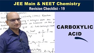 Carboxylic Acid Revision Checklist 19 for JEE amp NEET Chemistry [upl. by Aicnelav195]