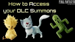 How to Access your DLC Summon Materia FFVII Remake [upl. by Sesmar]