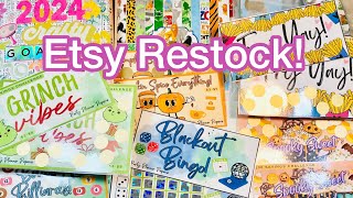 CraftyGoals2024  6x6 Paper Pad Smash ETSY Restock More Savings Challenges [upl. by Compte]