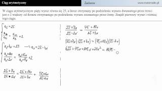 Ciąg arytmetyczny  zadanie 26 [upl. by Shaun528]