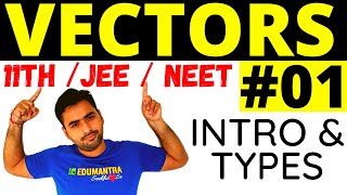 VECTOR PART1  INTRODUCTION AND TYPES OF VECTORS  CLASS 11 PHYSICS  JEE NEET [upl. by Sucirdor]