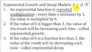 Exponential Growth and Decay Overview [upl. by Ielirol]