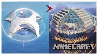 Minecraft Underwater House Created by Real Architect 2  Tutorial [upl. by Meehaf]