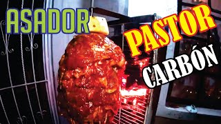 COMO HACER ASADOR CASERO  TACOS DE PASTOR  CON LEÑA Y CARBON [upl. by Bobbie]