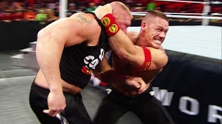 Unseen footage of the brawl between John Cena and WWE World Heavyweight Champion Brock Lesnar [upl. by Win]