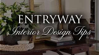 ENTRYWAY Interior Design Tips  Our Top 12 Styling Tips Small Medium amp Large [upl. by Edie]