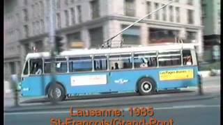 Lausanne Trolleybuses in September 1985 [upl. by King279]