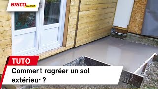 Comment ragréer un sol extérieur   Bricomarché [upl. by Andel]