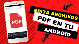 Como editar archivos PDF en tu android o iphone  Tutorial✅ [upl. by Saltzman128]