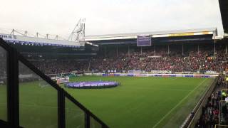 Heerenveen  Feyenoord  Het Friese volkslied vanuit het uitvak [upl. by Chemosh]