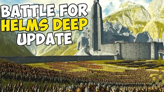 Legendary 18000 Unit Battle For HELMS DEEP  Lord Of The Rings Mod Update [upl. by Gretel]