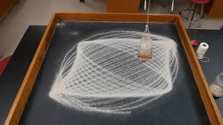 Sand pendulums  Lissajous patterns  part one  Homemade Science with Bruce Yeany [upl. by Yotal]