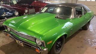 Mean green muscle machine 71 Chevy Nova [upl. by Lanctot]