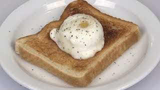 NO Fail Microwave Perfect Poached Egg Recipe [upl. by Lansing996]