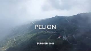 Flying above Pelion Portaria Makrinitsa Volos in 4K [upl. by Gleich]