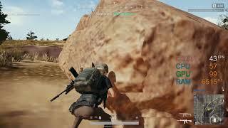 GeForce GT 1030  Intel Pentium Gold G5400  PUBG FPS test Miramar Very Low 1080p [upl. by Swayder15]