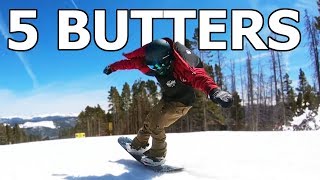 My Top 5 Personal Favorite Snowboard Butter Tricks [upl. by Pfeifer]