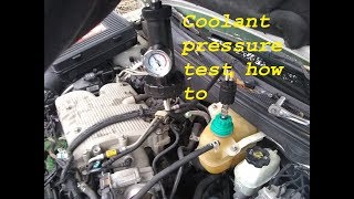 How to do a coolant pressure test [upl. by Llednil]