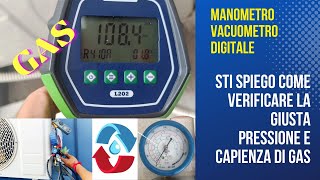 Vacuometro manometro digitale per leggere la pressione e il giusto quantitativo di gas refrigerante [upl. by Adnarim]